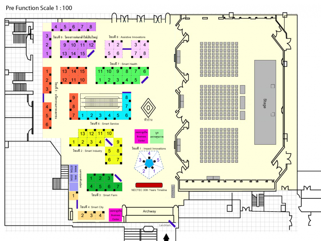 แผนผังการจัดนิทรรศการ