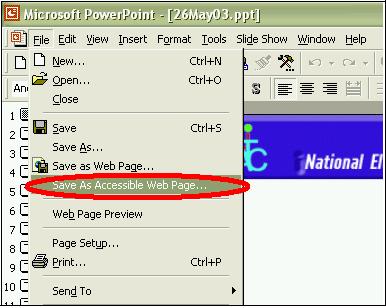  Ҿʴ Save as accessible HTML  File